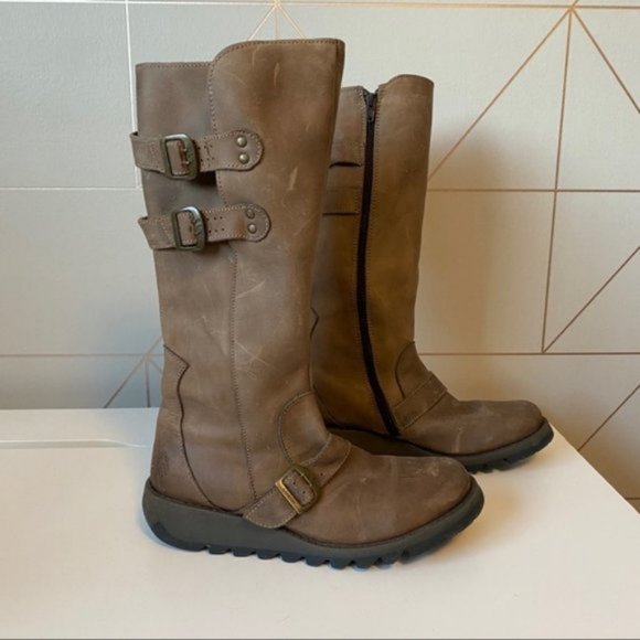 Fly London Solv Leather Boots 